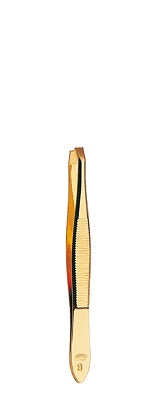 Nippes of Solingen Gold  Tweezer Angled Point 9SG